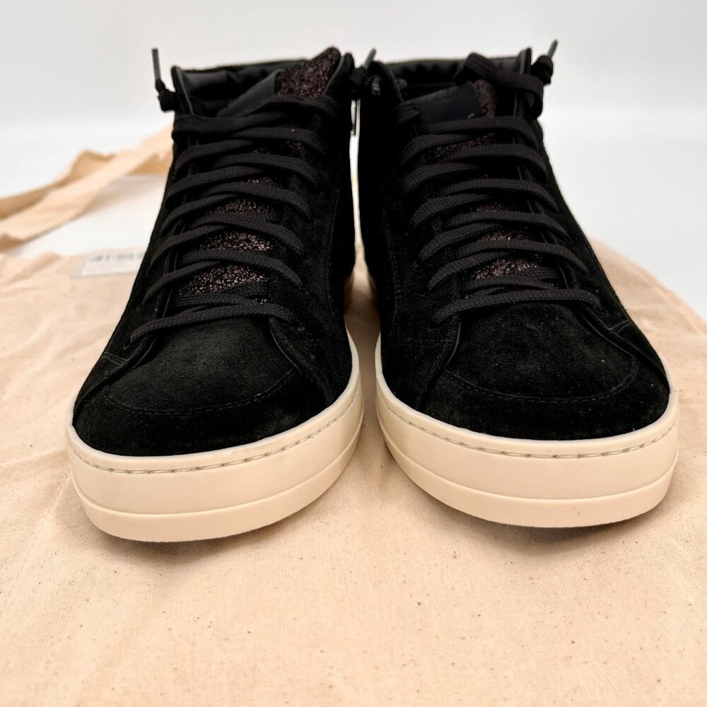 P448 Skate High‑Top Sneaker Size 38 Cracked Leather/Black Rubber Sole - Picture 4 of 16